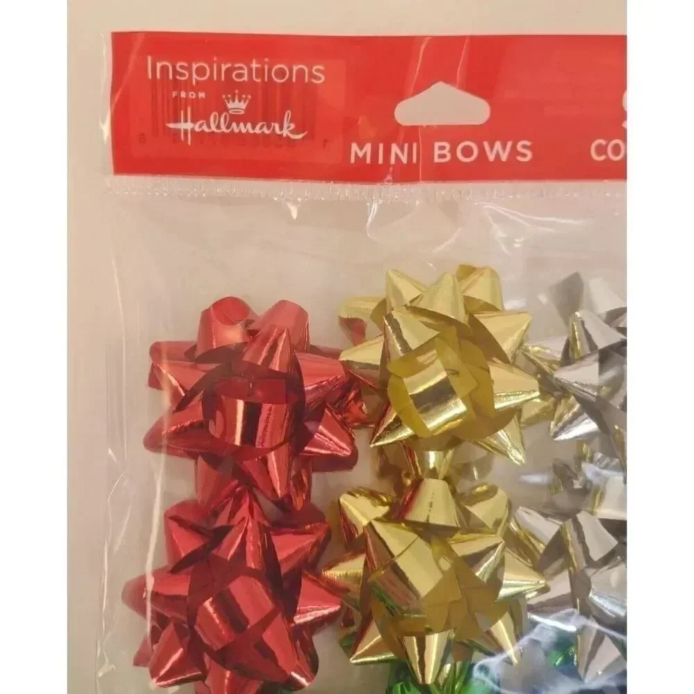 Hallmark Inspirations Mini Bows, 9 Count Presents New Multicolor Lot of 4 = 36